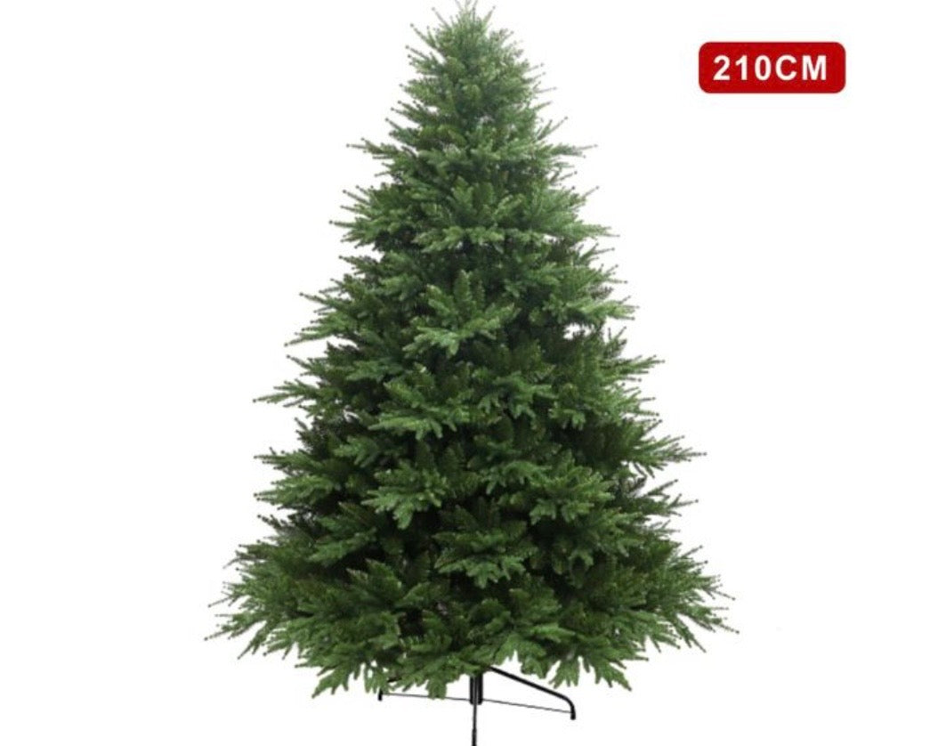 Albero di Natale Artificiale Pieno \bm{150 \text{ cm}} – Effetto Realistico Picea Verde Abete