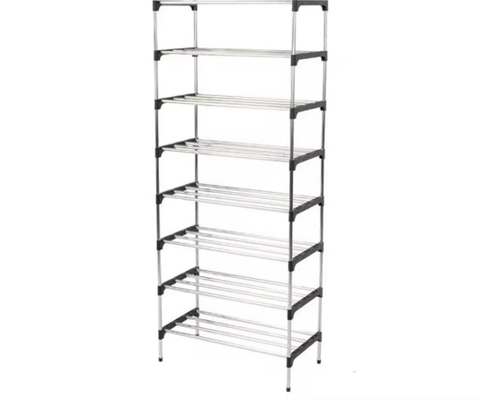 Scarpiera Verticale Salvaspazio a 7 Ripiani - Organizer per Scarpe Modulare (60x30x140 cm)