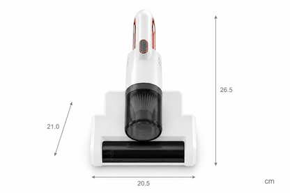 Aspirapolvere Antiacaro per Materassi Portatile, Aspiratore Multifunzione UV per Letto e Divano, Aspirapolvere Senza Fili con Filtro HEPA Lavabile, Rimozione Polvere e Peli, Ricarica USB