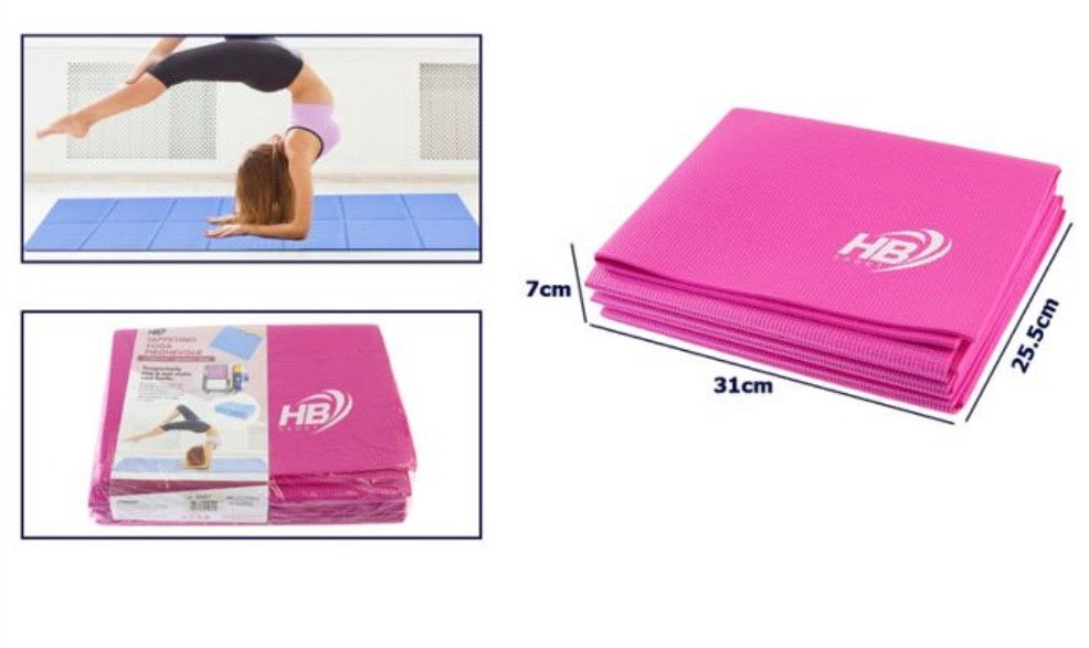 🧘‍♀️ Tappetino Yoga Pieghevole Antiscivolo – Comfort, Praticità e Colori Brillanti<