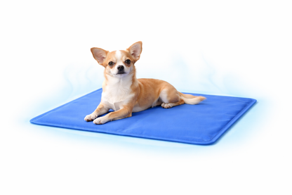 Tappetino Rinfrescante per Cani e Gatti 40x50 cm, Cooling Mat Pieghevole, Superficie Impermeabile, Tappeto Estivo per Animali Domestici, Ideale per Casa, Cucce, Divano e Viaggio – Blu