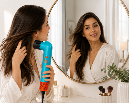 Asciugacapelli con Accessori Intercambiabili, Super Hairdryer Multifunzione per Asciugatura e Styling, Diffusore e Bocchette, Comandi Integrati, Phon con Cavo per Uso Quotidiano a Casa