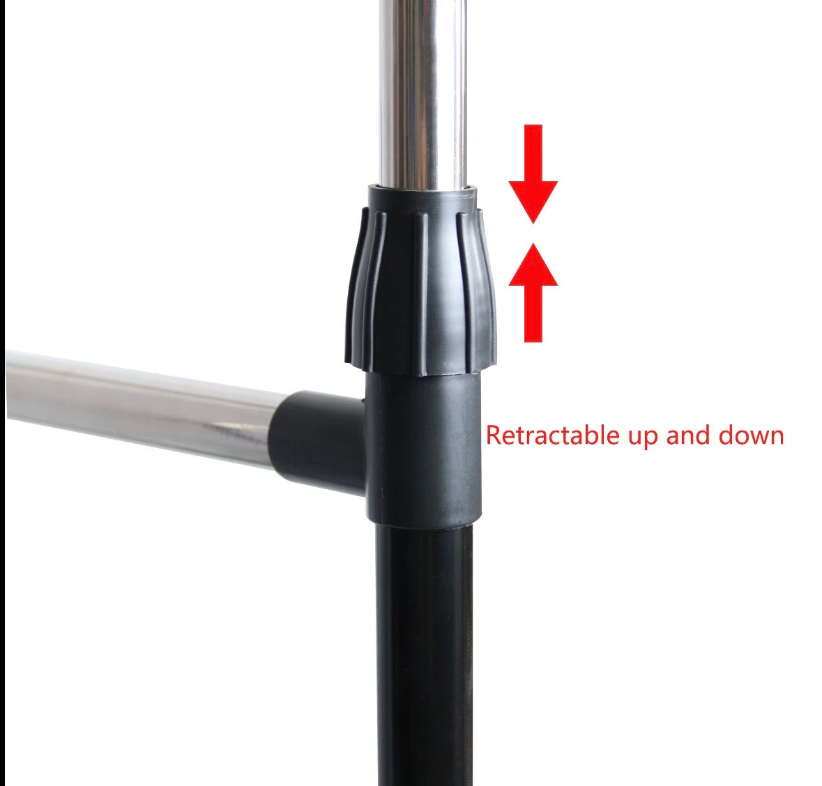 Stender Appendiabiti Doppio Telescopico con Ripiano | Estensibile e Salvaspazio su Ruote