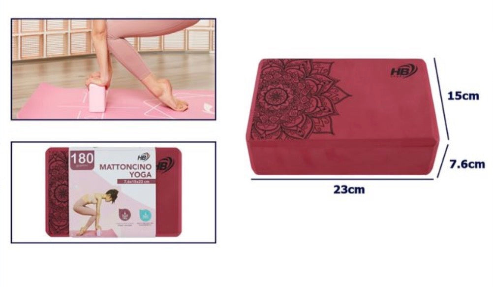 Mattoncino Yoga (Block) Premium HB Sport con Design Mandala – Stabilità e Stile