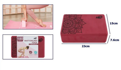 Mattoncino Yoga (Block) Premium HB Sport con Design Mandala – Stabilità e Stile