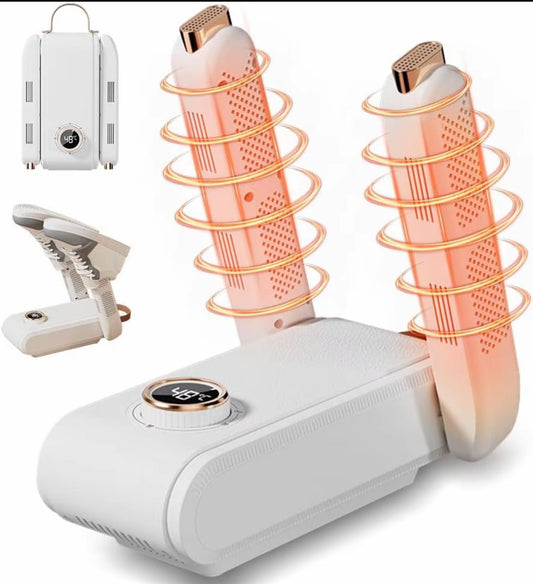 🔥 Asciuga Scarpe Elettrico con Termostato Intelligente e Luce UV – Asciugatura Rapida 360° | Display Digitale | Ideale per Scarpe, Stivali, Guanti e Caschi