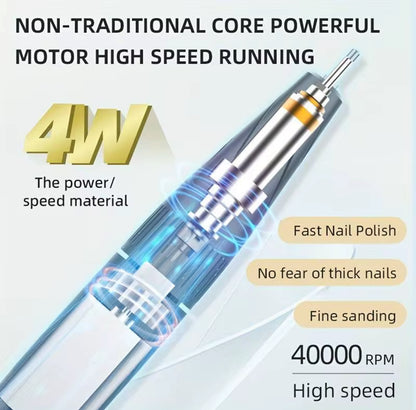 UV-701 Fresa per Unghie Elettrica Professionale | 40.000 Giri/min