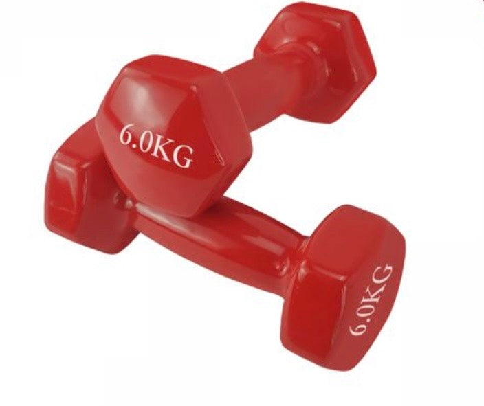 Manubrio Fitness – Pesi Esagonali in Vinile Antiscivolo per Allenamento Forza, Palestra e Casa