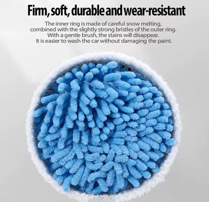 Kit Spazzola Multifunzionale per Lavaggio Auto, Pavimenti e Finestre – Spazzola Rotante con Serbatoio Detergente