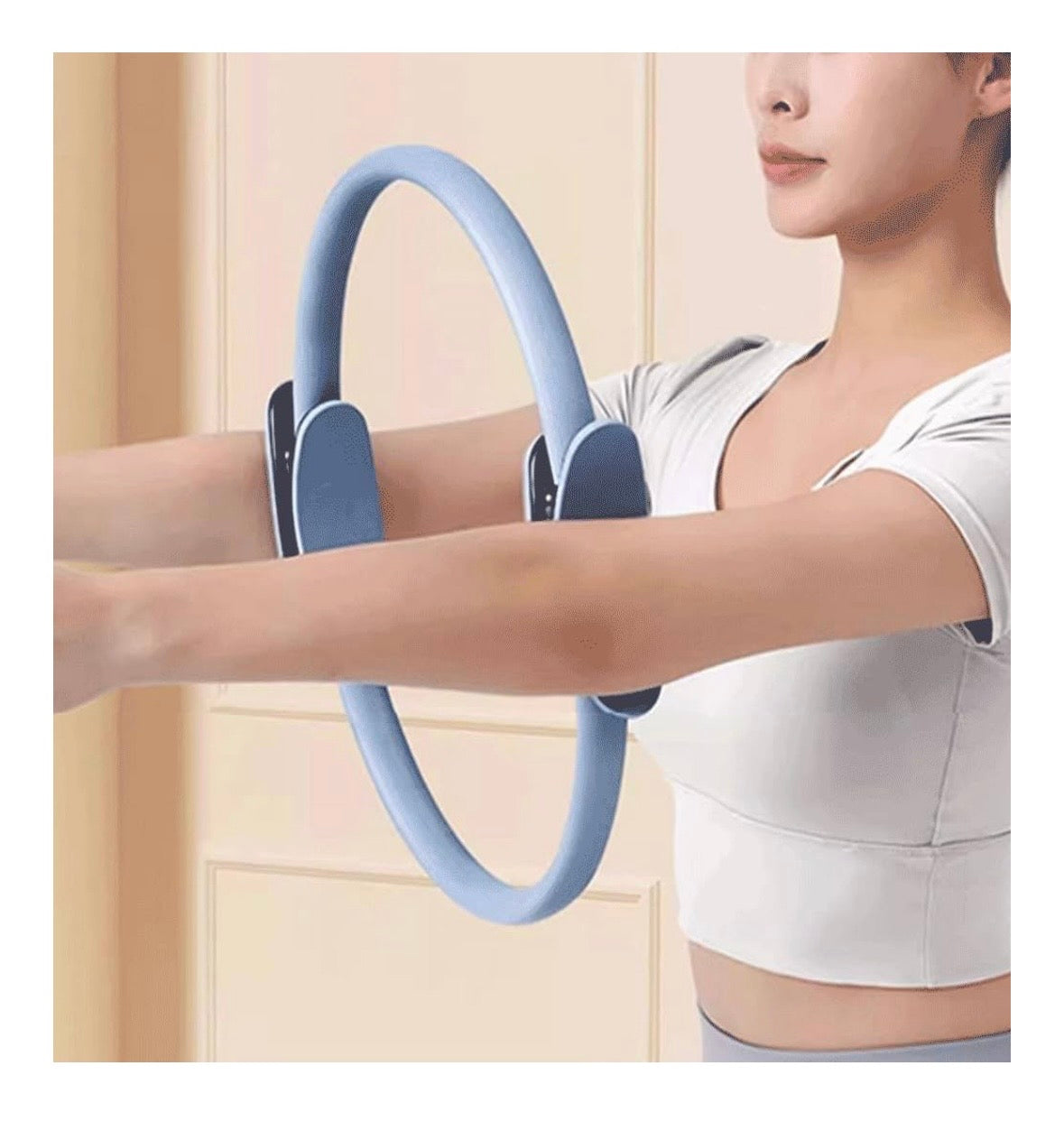 Anello da Pilates Grigio 37 cm – Cerchio Fitness Multifunzionale