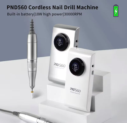 Fresa per Unghie Professionale PND560 Cordless | 30.000 RPM | 18W