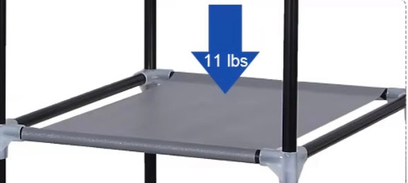 Guardaroba XXL in Tessuto Pieghevole 130x45x175 cm