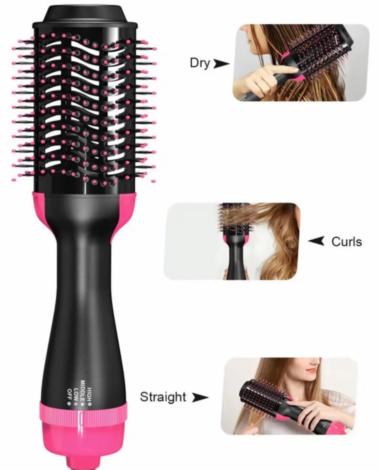 Spazzola Asciugacapelli Volumizzante One-Step | Asciugatura e Piega 3-in-1