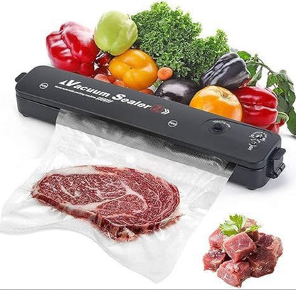 Seal-A-Matic Sigillatrice Sottovuoto Automatica per Alimenti – Macchina Sottovuoto per Conservazione di Verdura, Frutta, Carne – Con 10 Sacchetti Inclusi - BDIT ACCESSORI