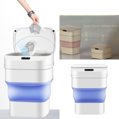 Cestino Smart con Sensore e Design Pieghevole – Eleganza e Tecnologia per la Casa Moderna