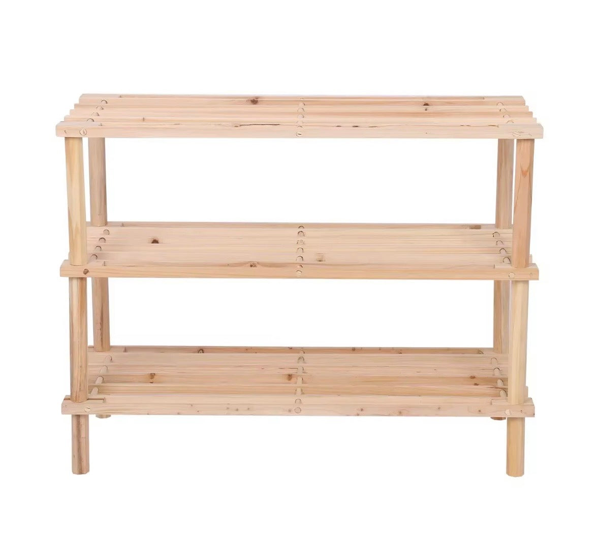 Porta Scarpe a 3 Ripiani in Legno Naturale – Organizzazione e Stile per la Tua Casa
