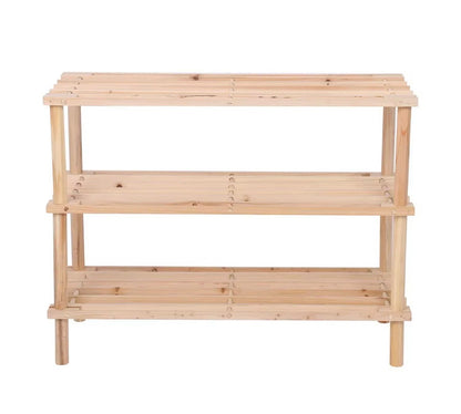 Porta Scarpe a 3 Ripiani in Legno Naturale – Organizzazione e Stile per la Tua Casa