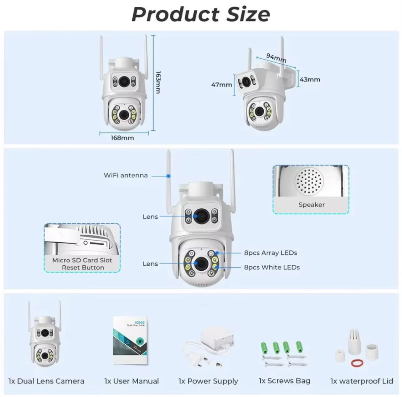Sicurezza Intelligente a 360°: Telecamera PTZ Wi-Fi per Esterni
