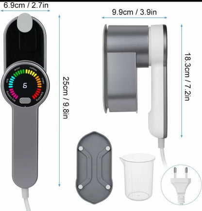 Ferro da Stiro Portatile con Display LED – 6 Modalità per Tessuti, Compatto da Viaggio, Stiratura Verticale e Orizzontale, Ideale per Lana, Cotone, Lino, Seta - BDIT ACCESSORI
