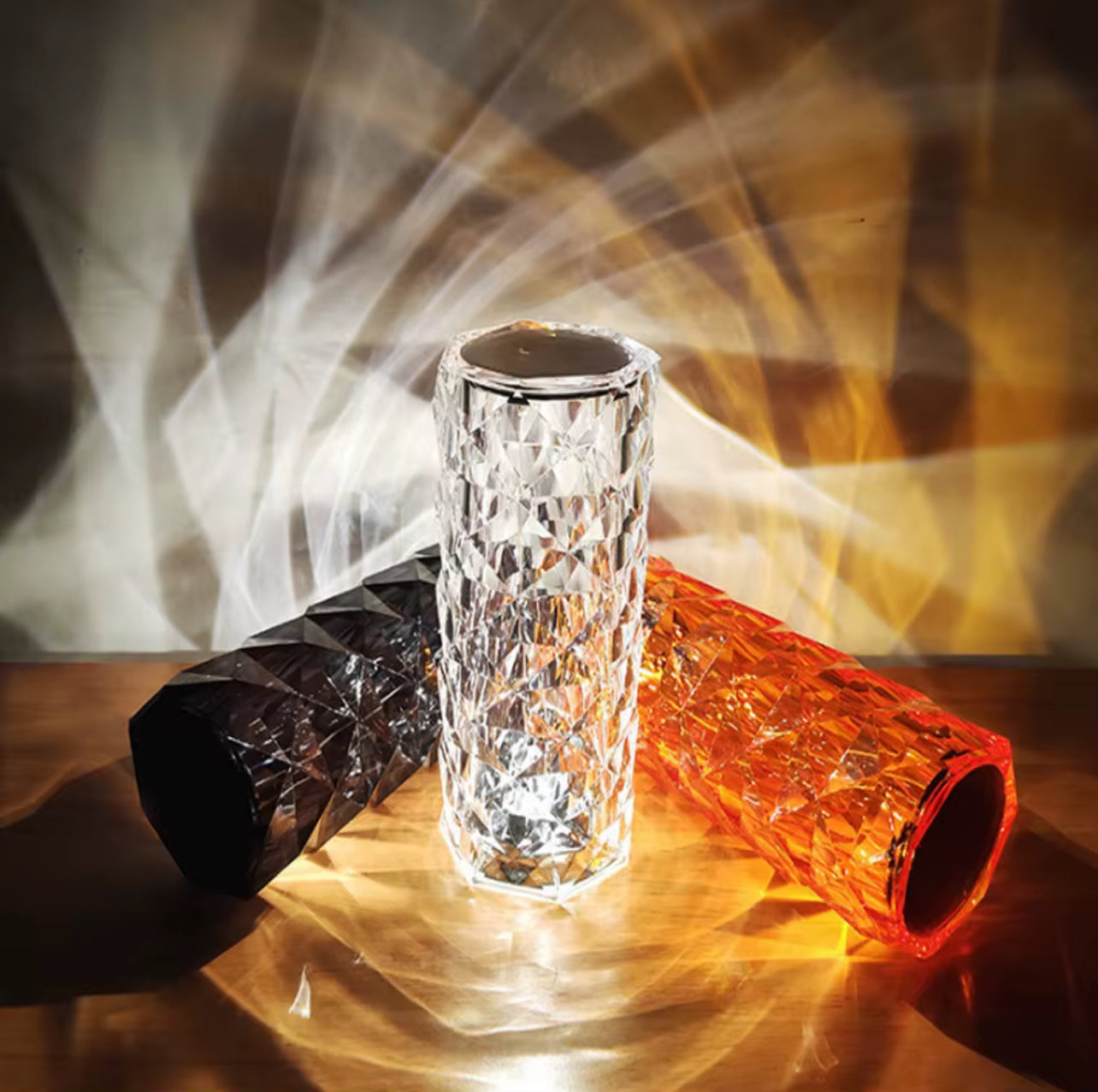 Lampada da Tavolo a LED Effetto Cristallo - Illumina la Tua Magia! ✨
