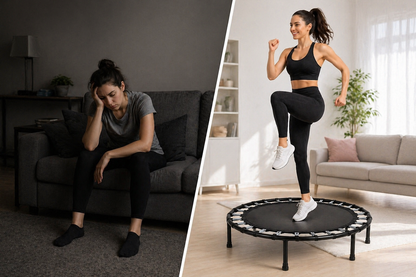 Mini Trampolino Fitness 103 cm BDIT Accessori – Trampolino Elastici Silenzioso Senza Molle, Palestra Casa Cardio Rebounder, Attrezzo Fitness Compatto per Allenamento Indoor, Ginnastica e Dimagrimento dfh - 07769
