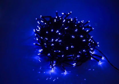 Catena Luci Natalizie LED Luce Fredda – Filo Verde, Metri, Uso Interno, con Controller DFH