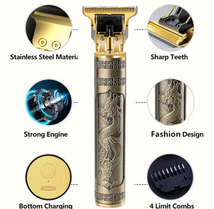 Tagliacapelli Professionale T-Blade "Dragon Edition" THATTi® WXJ-301 - Stile, Potenza e Precisione