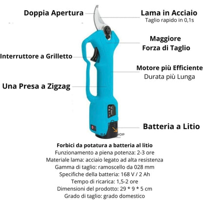 Forbici da Potatura Elettriche 48: Il Tuo Giardino Rinnovato Senza Sforzo