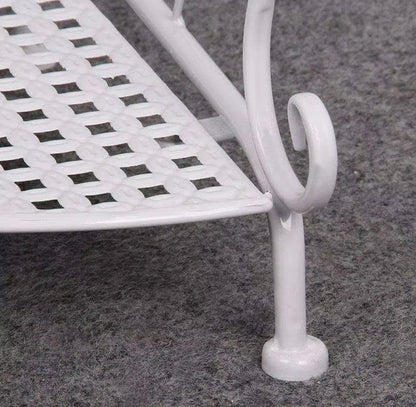 Mensola Angolare da Bagno in Ferro Battuto – Organizer Salvaspazio Elegante e Funzionale