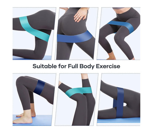 Set Fasce Elastiche Fitness – 5 Bande di Resistenza in Lattice Naturale