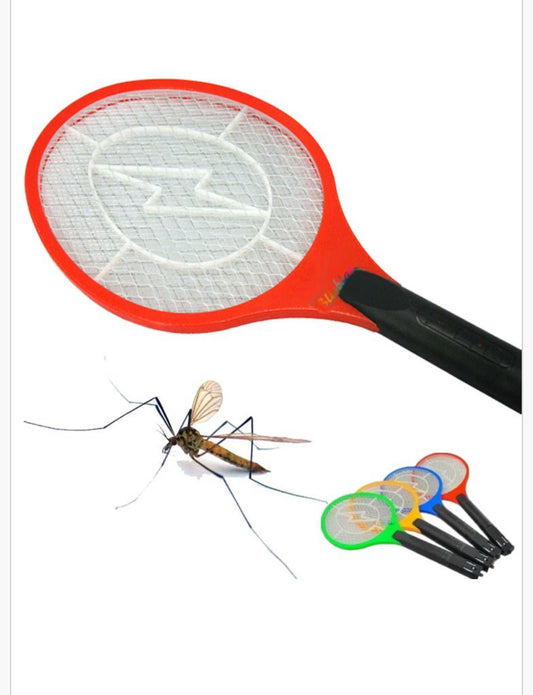 Electric Mosquito Swatter Racket – Handheld Fly Zapper Bat with Powerful Electric Grid – Rechargeable Bug Killer for Home, Garden, Patio – Assorted Colors