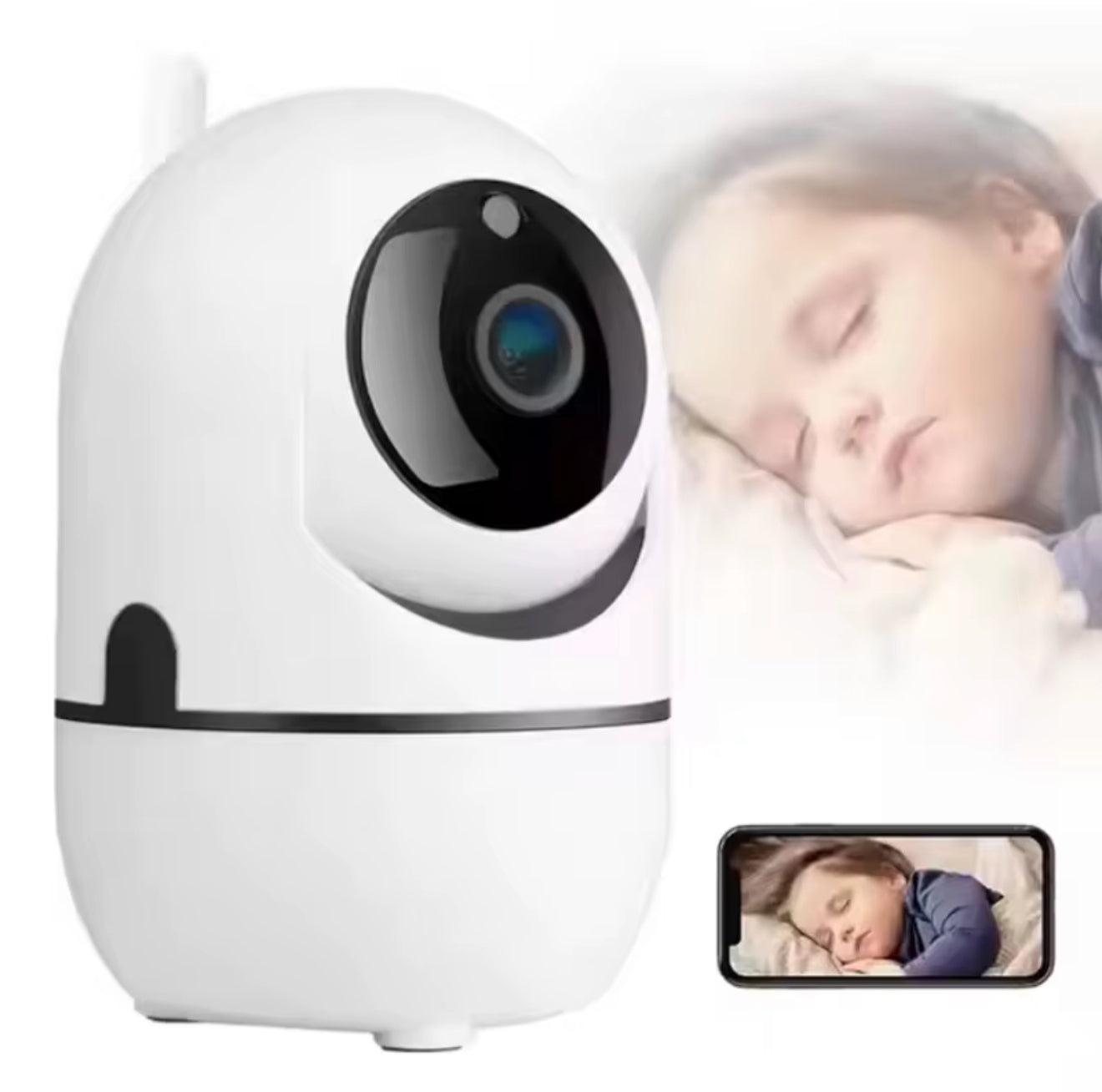 Smart 360° Wireless Security Camera & Baby Monitor – HD WiFi Home Surveillance System