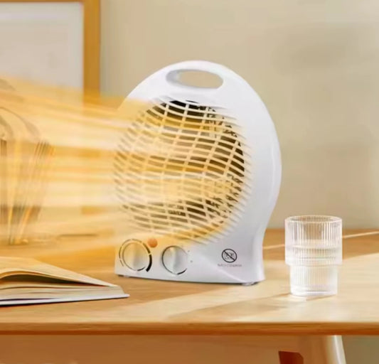 Termoventilatore Elettrico Portatile 1000/2000W con Termostato Regolabile e Maniglia – Riscaldamento Rapido per Casa e Ufficio