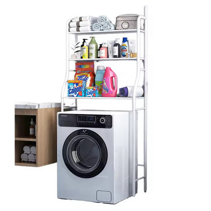Scaffale da Bagno Salvaspazio 3 Ripiani – Organizer in Metallo Bianco per Lavatrice - BDIT ACCESSORI