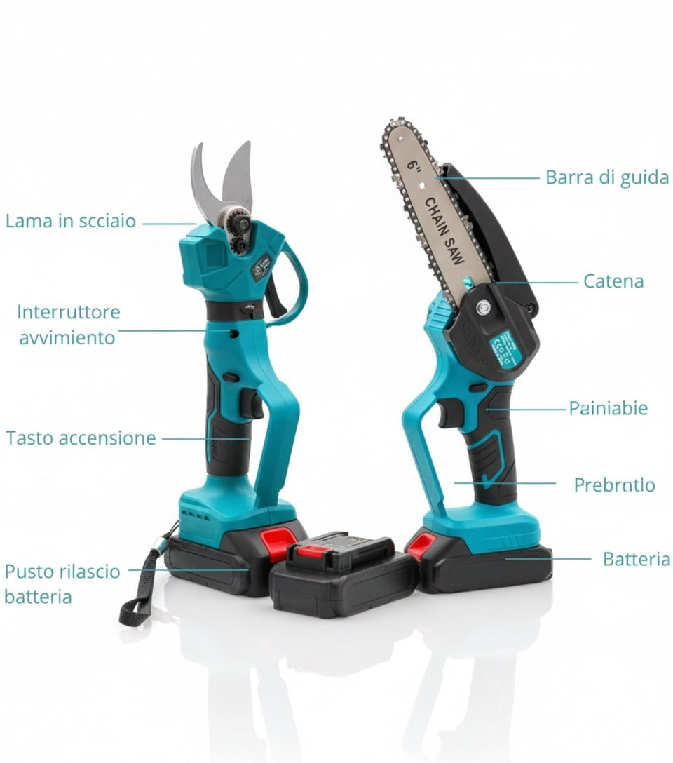 🌳 Kit Potatura e Raccolta Frutta 3-in-1: Efficienza Senza Sforzo!