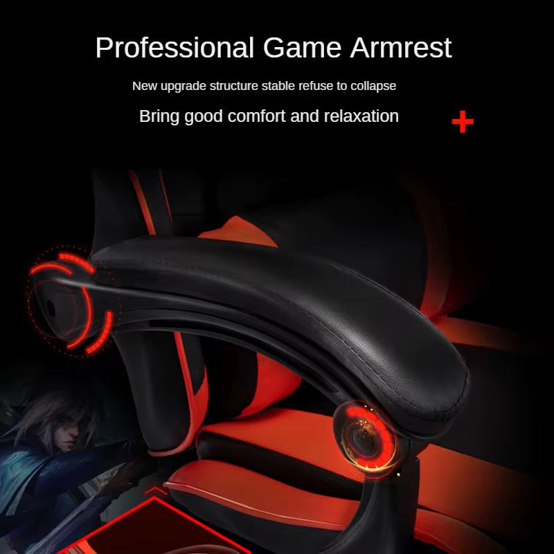 Sedia da Gaming Ergonomica Racing con Poggiapiedi Estraibile e Schienale Reclinabile 150° - Comfort Premium