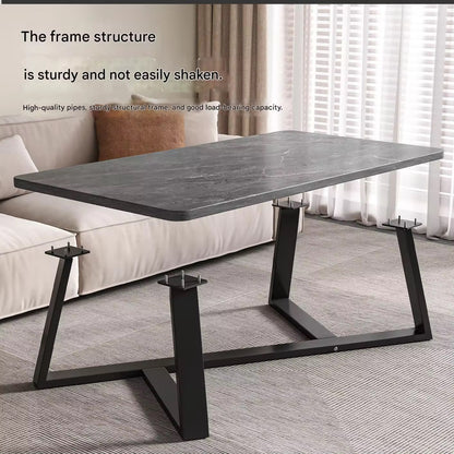 Tavolino da Salotto Minimalista – Effetto Marmo (nero,bianco,marrone)