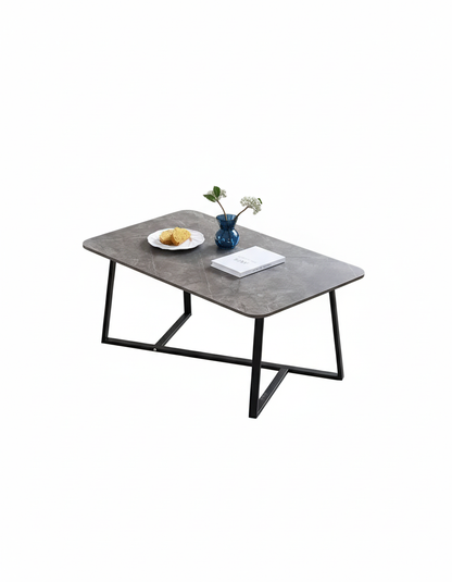 Tavolino da Salotto Minimalista – Effetto Marmo (nero,bianco,marrone)