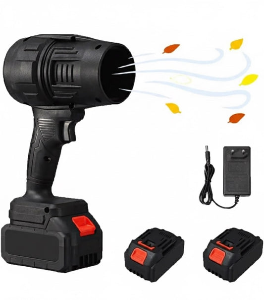 Soffiatore a Batteria Portatile – Con 2 Batterie Ricaricabili, Caricatore Incluso, Potente e Leggero per Foglie e Polvere