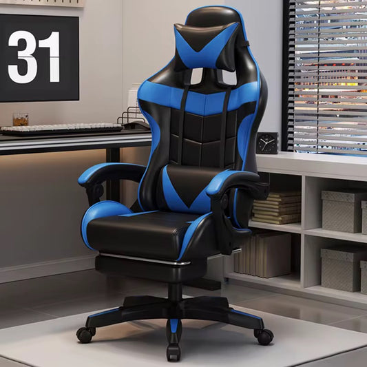 Sedia da Gaming Ergonomica Racing con Poggiapiedi Estraibile e Schienale Reclinabile 150° - Comfort Premium