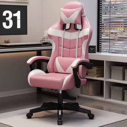 Sedia da Gaming Ergonomica Racing con Poggiapiedi Estraibile e Schienale Reclinabile 150° - Comfort Premium