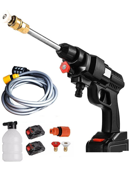 48v 8000mAh Battery Pressure Washer Portable Pressure Washer with 2 Batteries Battery Powered High Pressure Washer for Car Washing Floor Cleaning - BDIT ACCESSORI