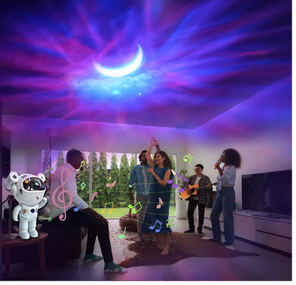 Bdit Accessori Lampada Proiettore Astronauta per Notte Stellata con Funzione Timer e Rotazione 360°