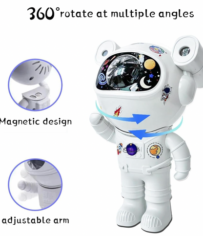 Bdit Accessori Lampada Proiettore Astronauta per Notte Stellata con Funzione Timer e Rotazione 360°