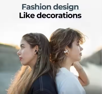 Auricolari Wireless Bluetooth 5.3 con Custodia di Ricarica — Cuffie In-Ear Stereo, ANC, Microfono, Touch, Waterproof IPX5 (Bianco/Nero/Rosa/Crema)