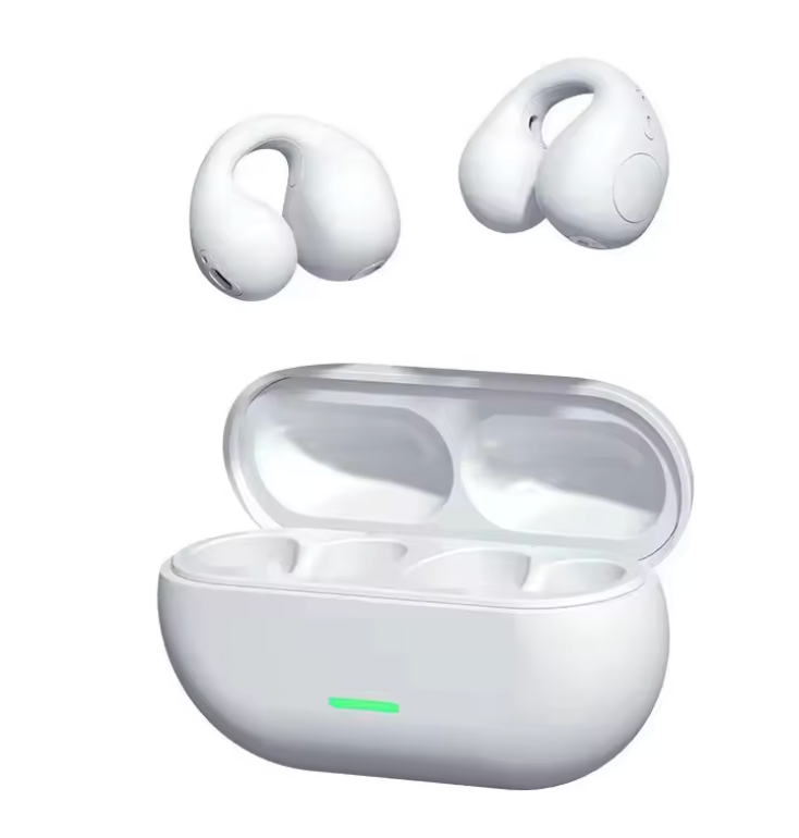 Auricolari Wireless Bluetooth 5.3 con Custodia di Ricarica — Cuffie In-Ear Stereo, ANC, Microfono, Touch, Waterproof IPX5 (Bianco/Nero/Rosa/Crema)
