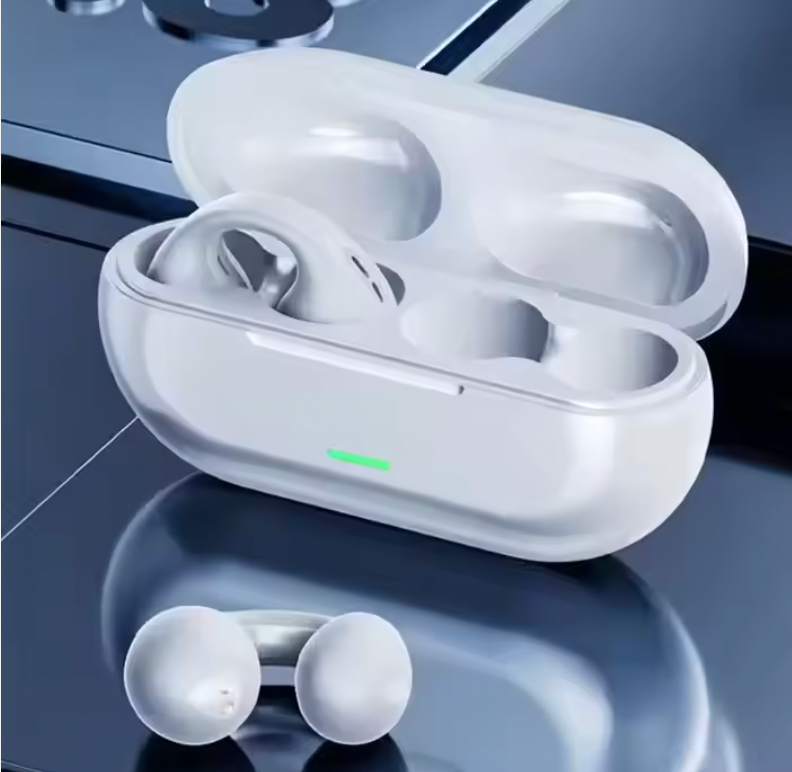 Auricolari Wireless Bluetooth 5.3 con Custodia di Ricarica — Cuffie In-Ear Stereo, ANC, Microfono, Touch, Waterproof IPX5 (Bianco/Nero/Rosa/Crema)