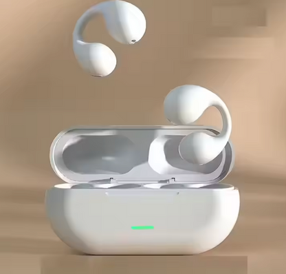 Auricolari Wireless Bluetooth 5.3 con Custodia di Ricarica — Cuffie In-Ear Stereo, ANC, Microfono, Touch, Waterproof IPX5 (Bianco/Nero/Rosa/Crema)