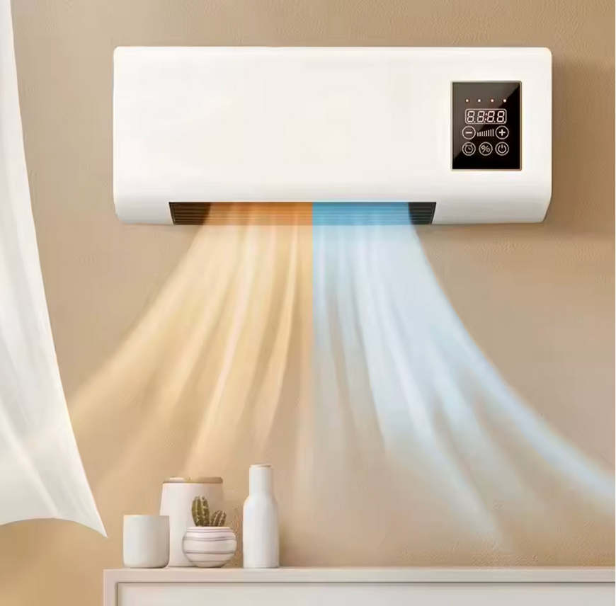 Termoventilatore Split da Parete 2-in-1: Comfort Caldo e Fresco Tutto l'Anno
