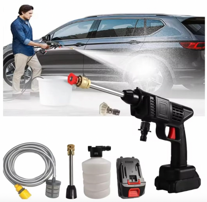 48v 8000mAh Battery Pressure Washer Portable Pressure Washer with 2 Batteries Battery Powered High Pressure Washer for Car Washing Floor Cleaning - BDIT ACCESSORI